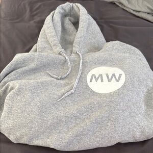 Gray MW Logo Hoodie